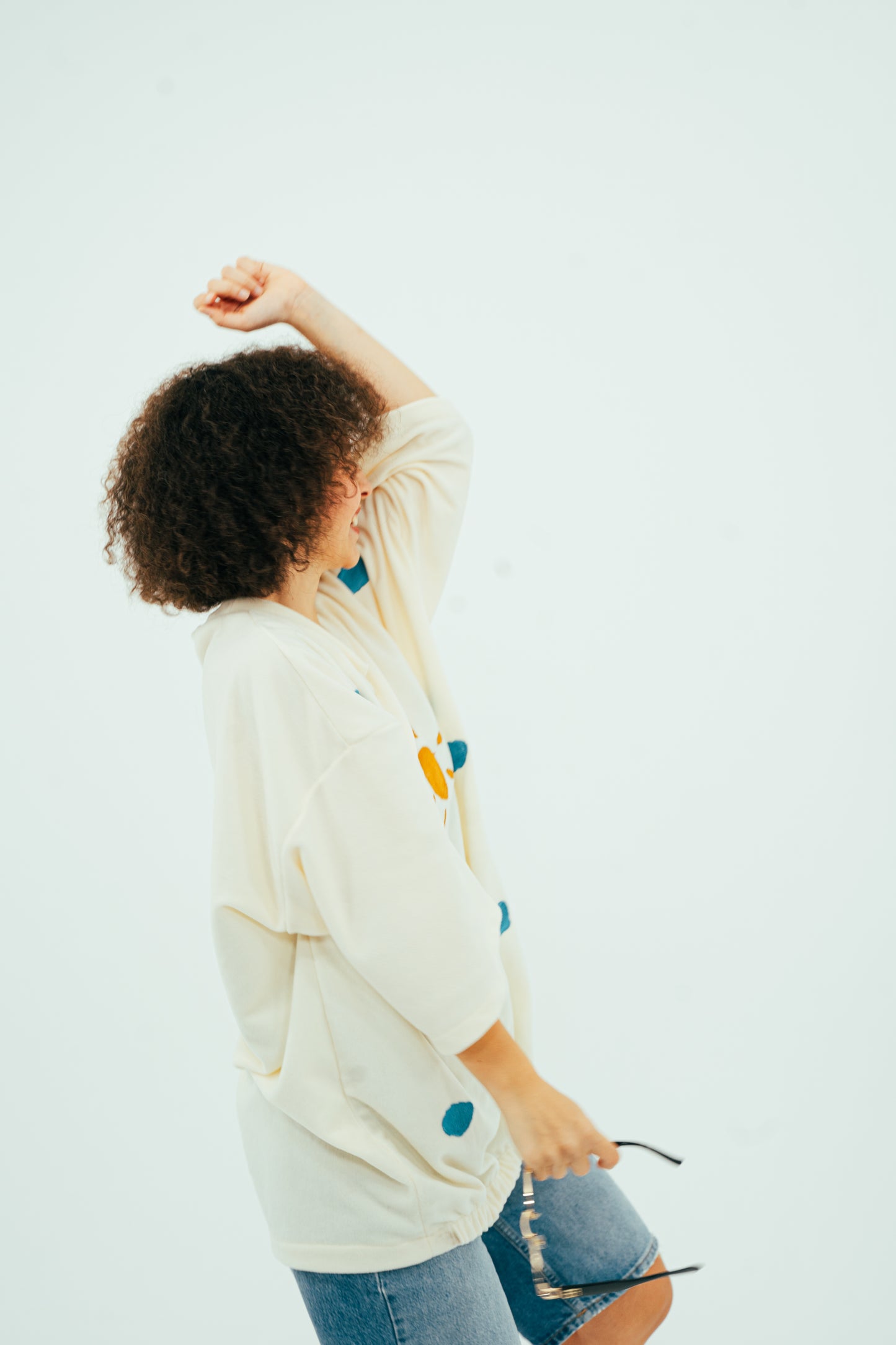 Sun and clouds polar panço sweatshirt - melongeneCo