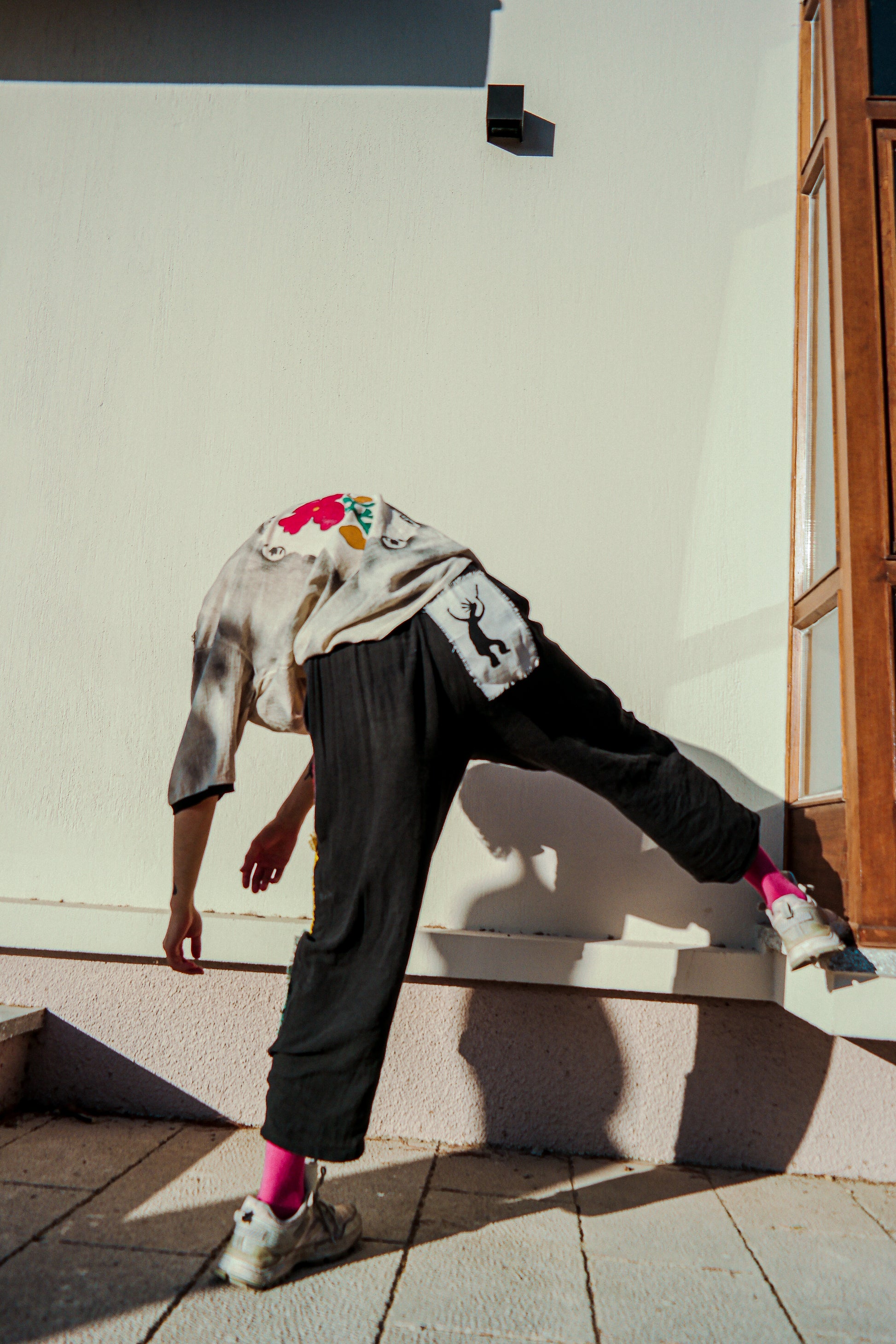 Siyah color kadim müslin pantolon - melongeneCo