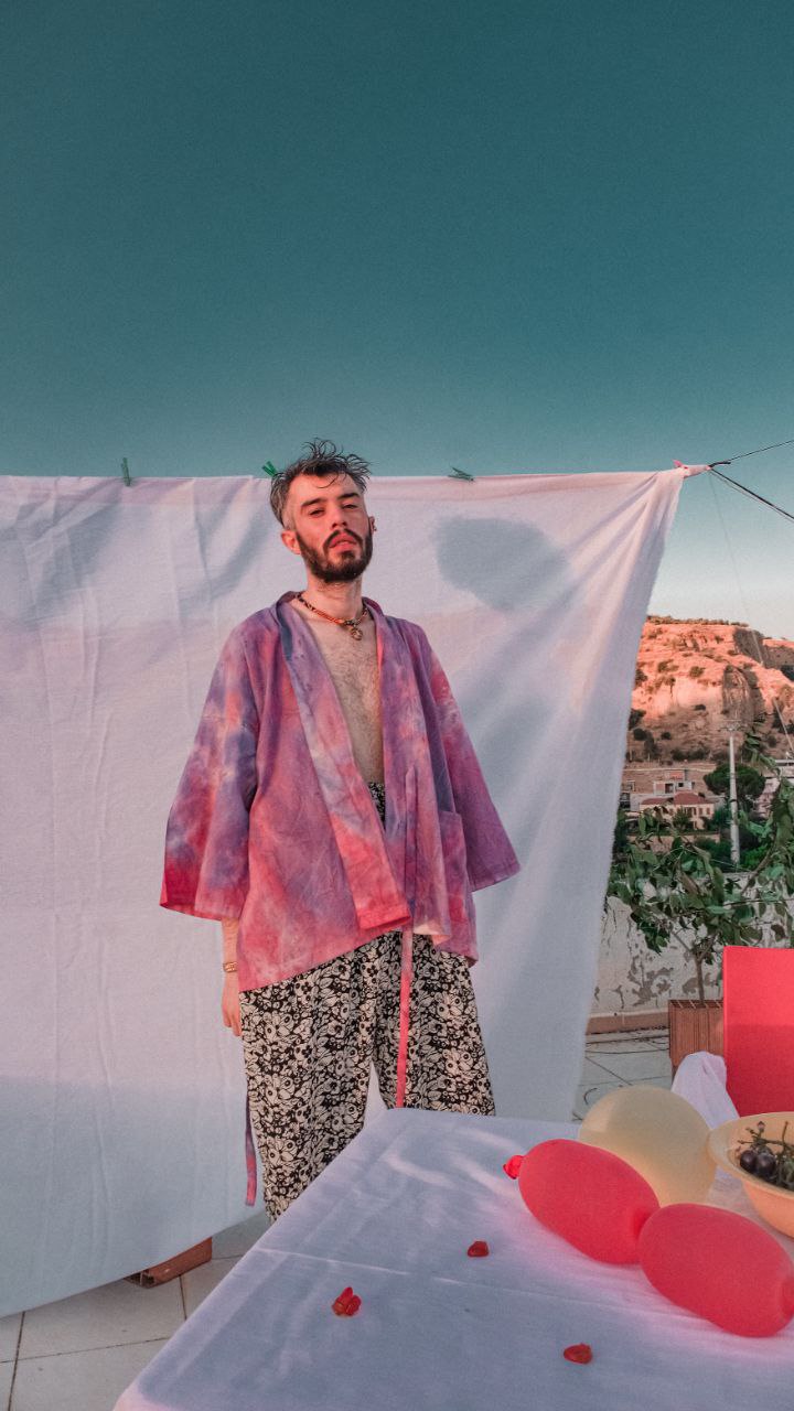 tie dye kimono / dancers - melongeneCo
