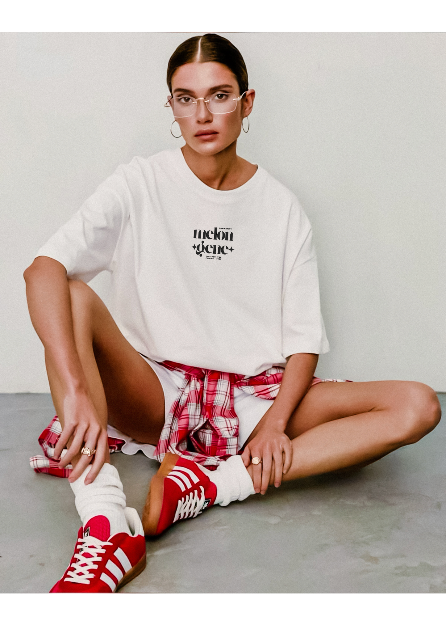 Melonjen special “fuck u you fuckin fuck community” oversize tişört - melongeneCo