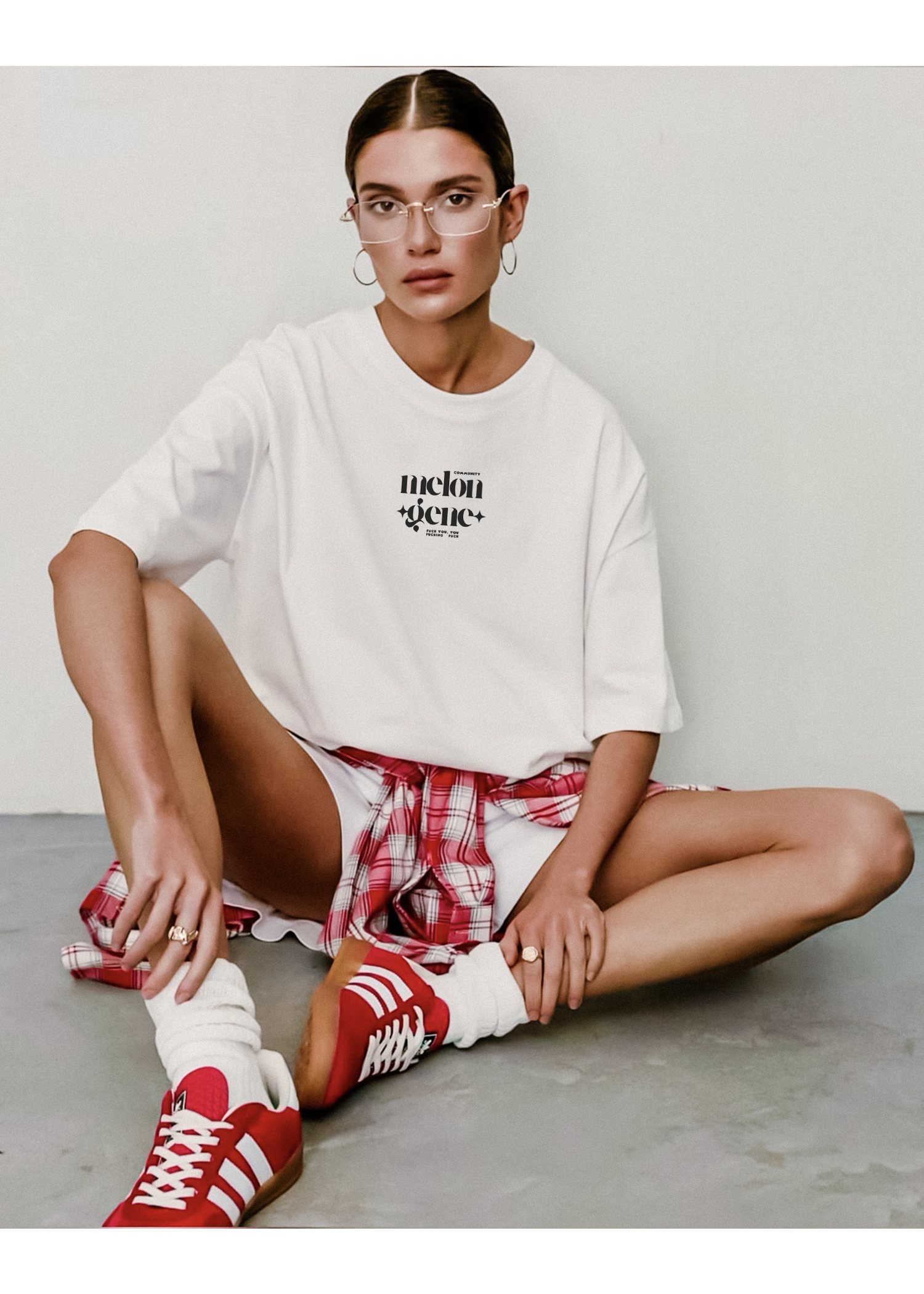 Melonjen special “fuck u you fuckin fuck community” oversize tişört - melongeneCo