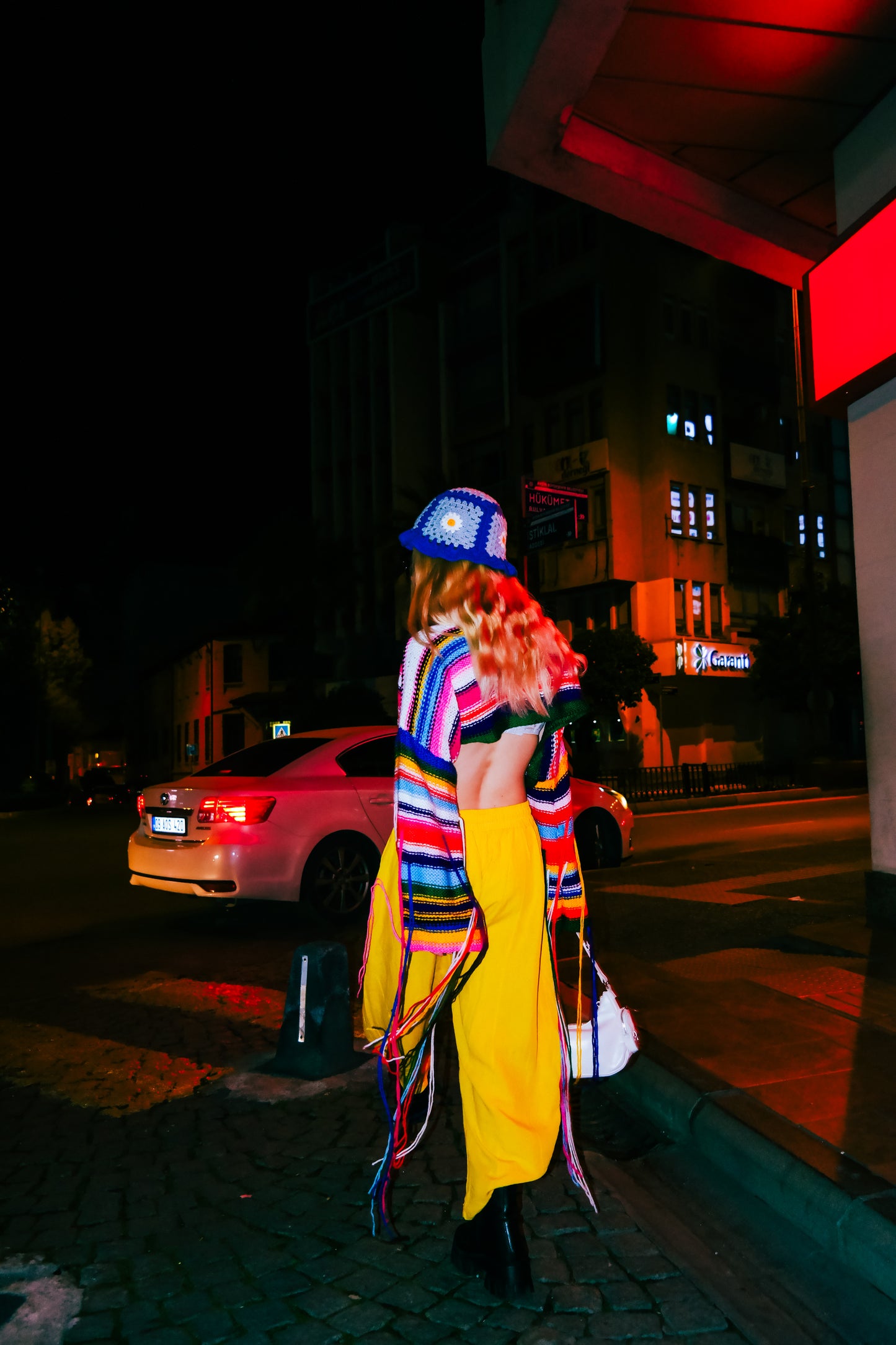 Örgü bucket şapka - melongeneCo