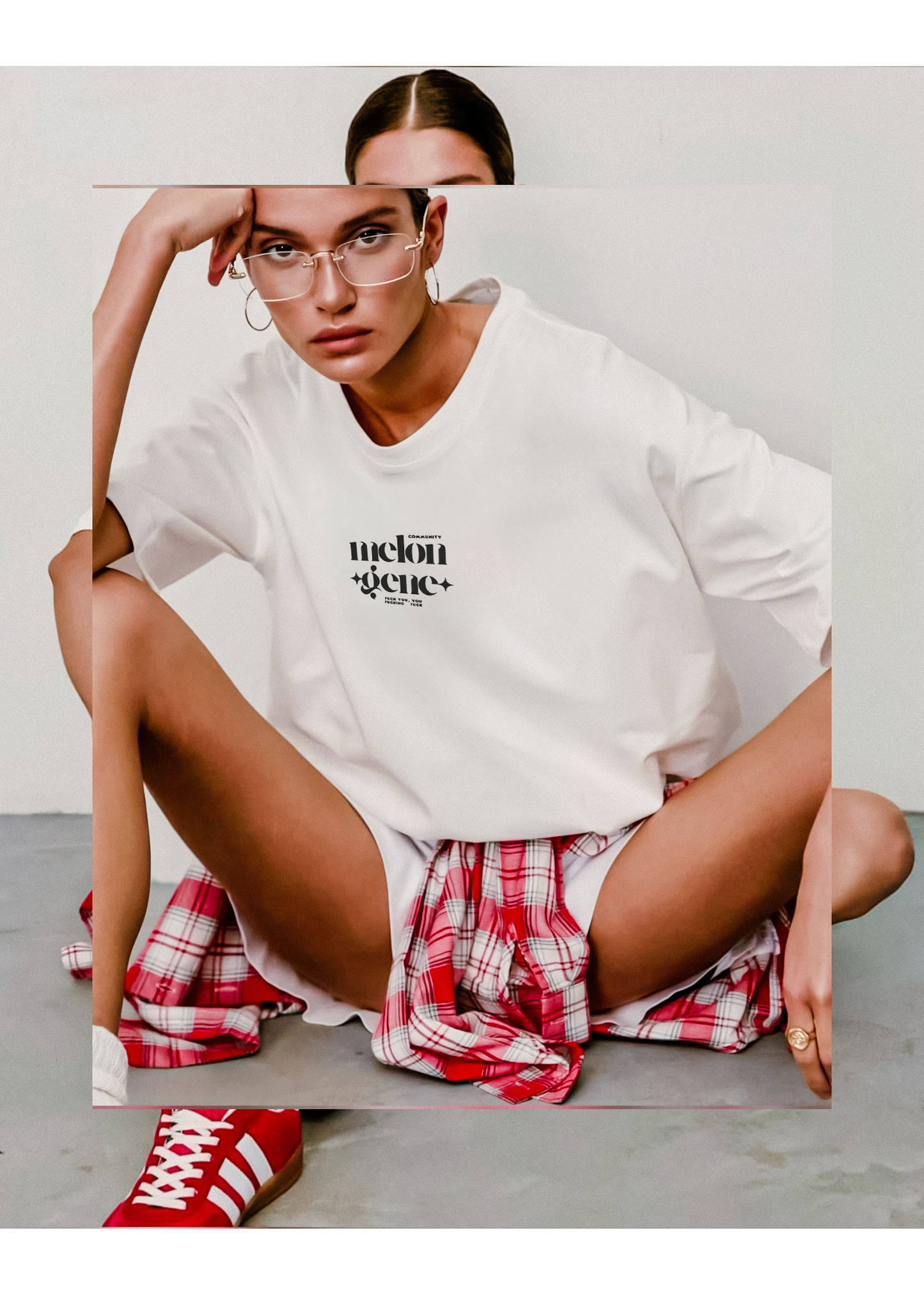 Melonjen special “fuck u you fuckin fuck community” oversize tişört - melongeneCo