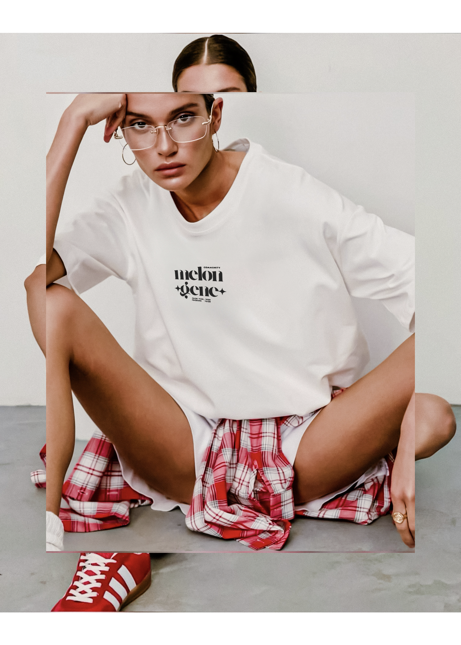 Melonjen special “fuck u you fuckin fuck community” oversize tişört - melongeneCo