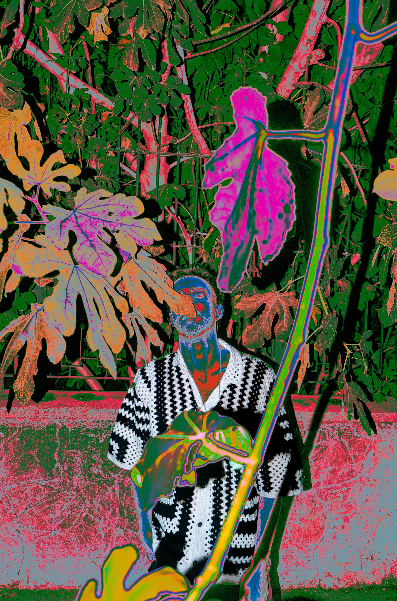 Örgü siyah beyaz gömlek hey - melongeneCo