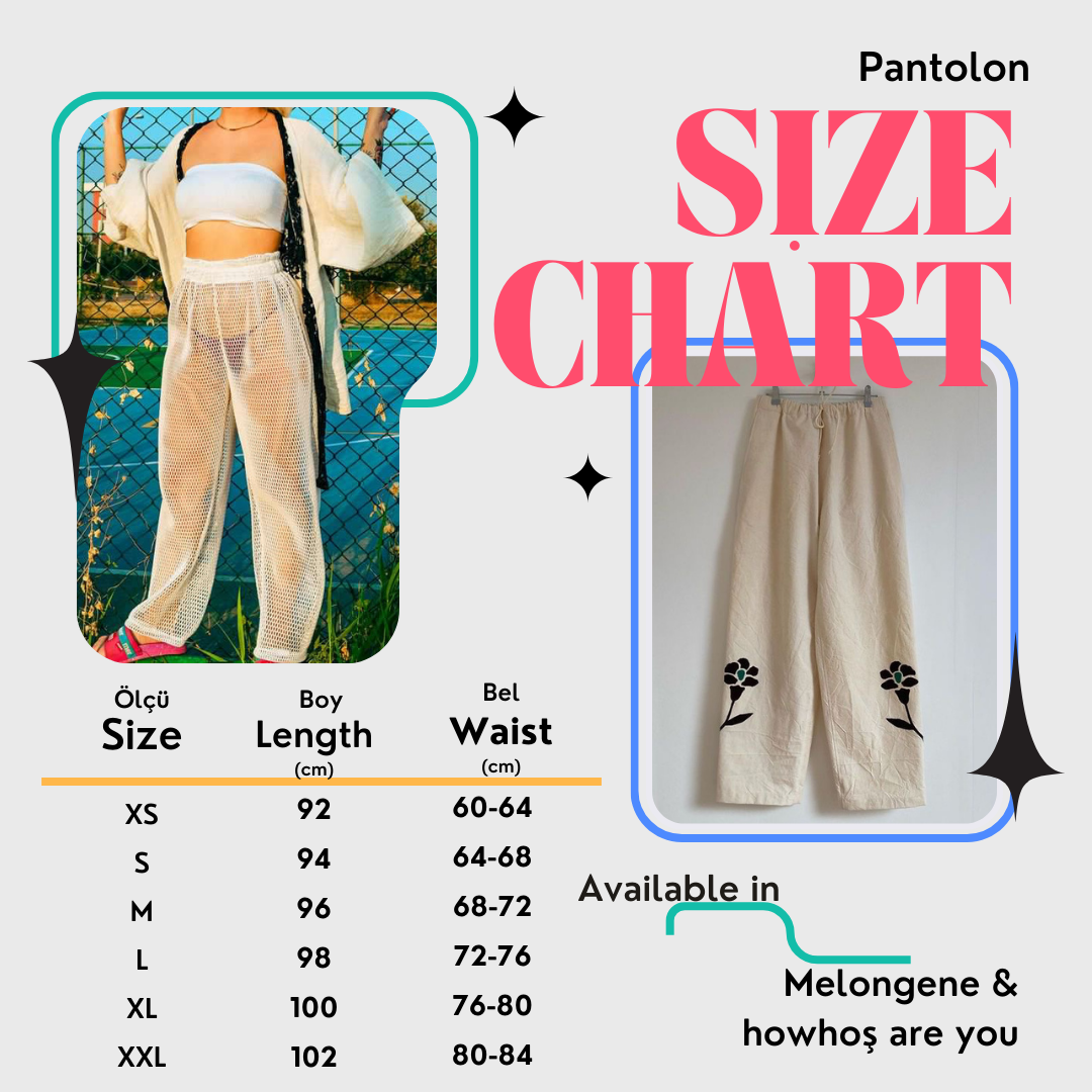 Elle kesilmiş, yırtmaçlı siyah keten pantolon - melongeneCo