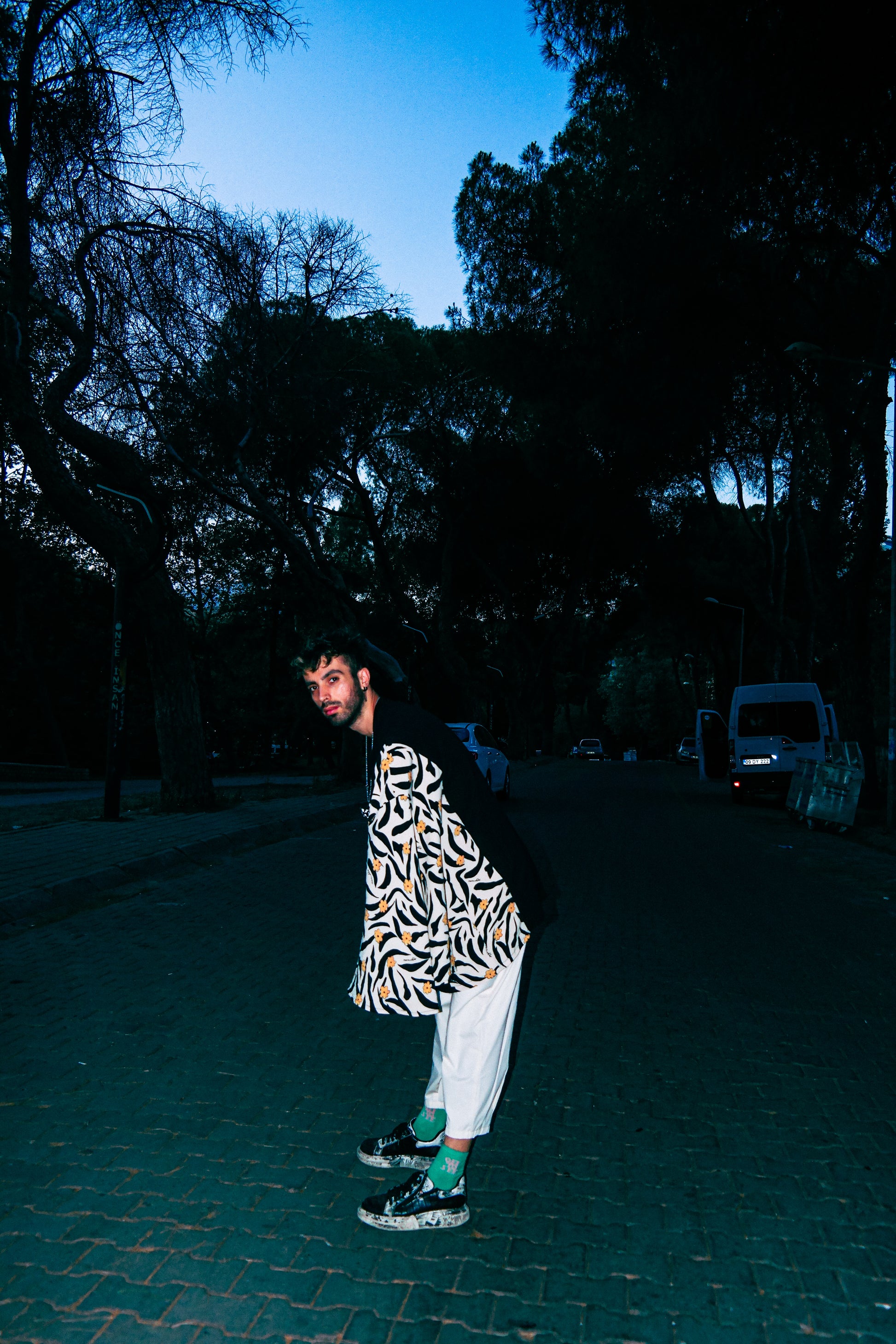 İşlevsel bandana kollu fresh esinti Şile bezi oversize siyah tişört - melongeneCo