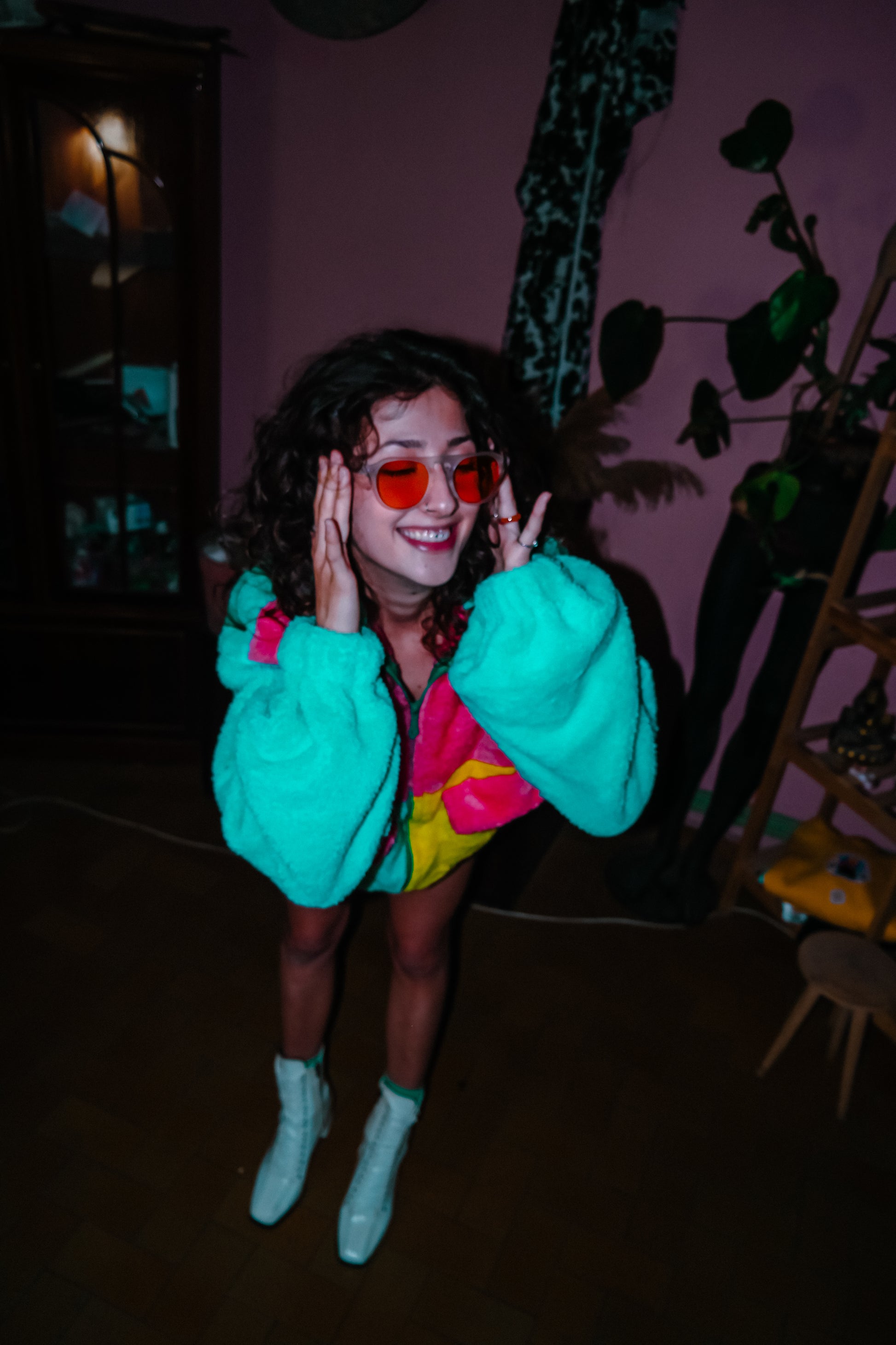 Mint & renkli welsoft polar ceket - melongeneCo