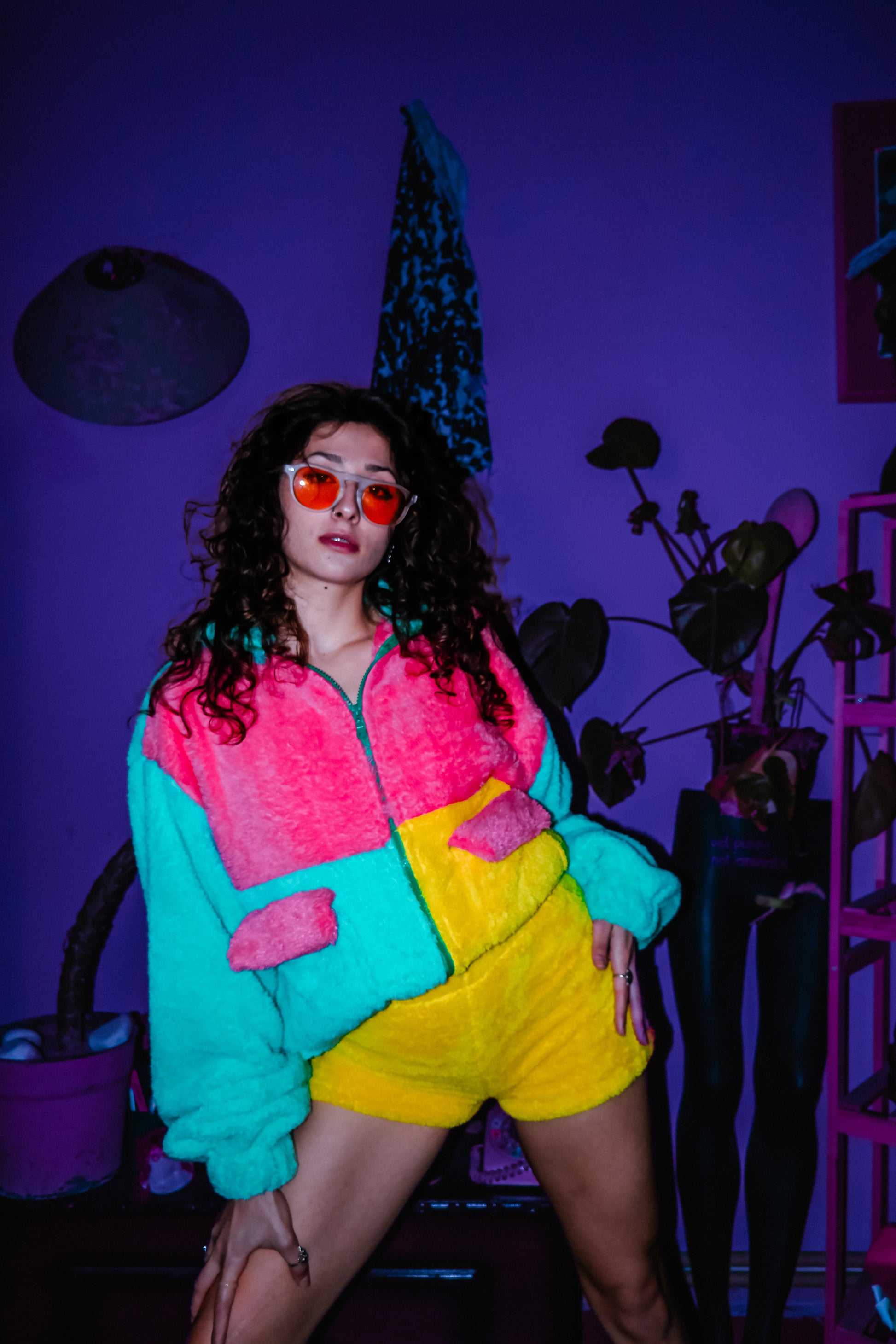 Mint & renkli welsoft polar ceket - melongeneCo