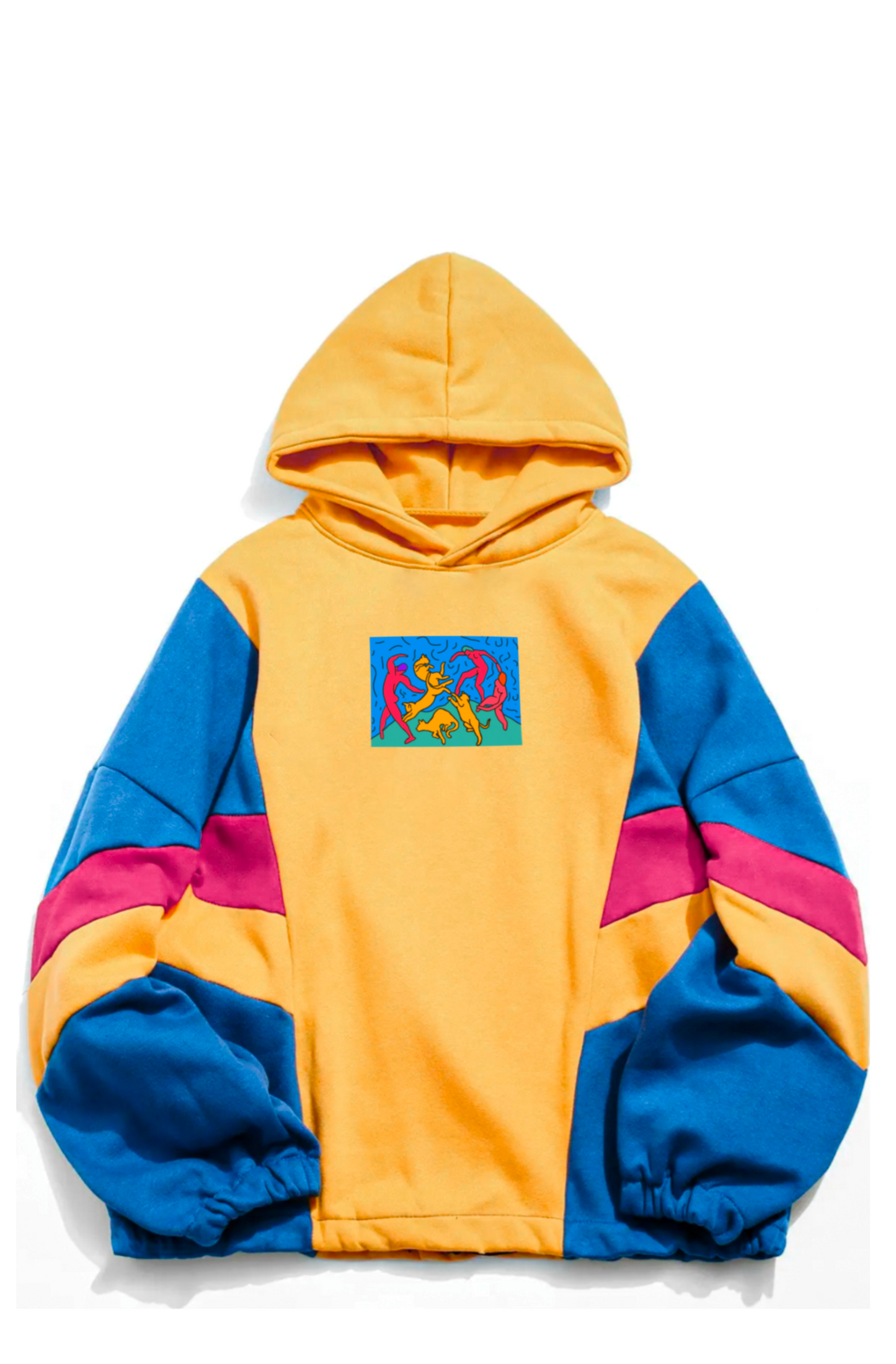 Dansetsiktiret Oversize çok renkli sweatshirt - melongeneCo