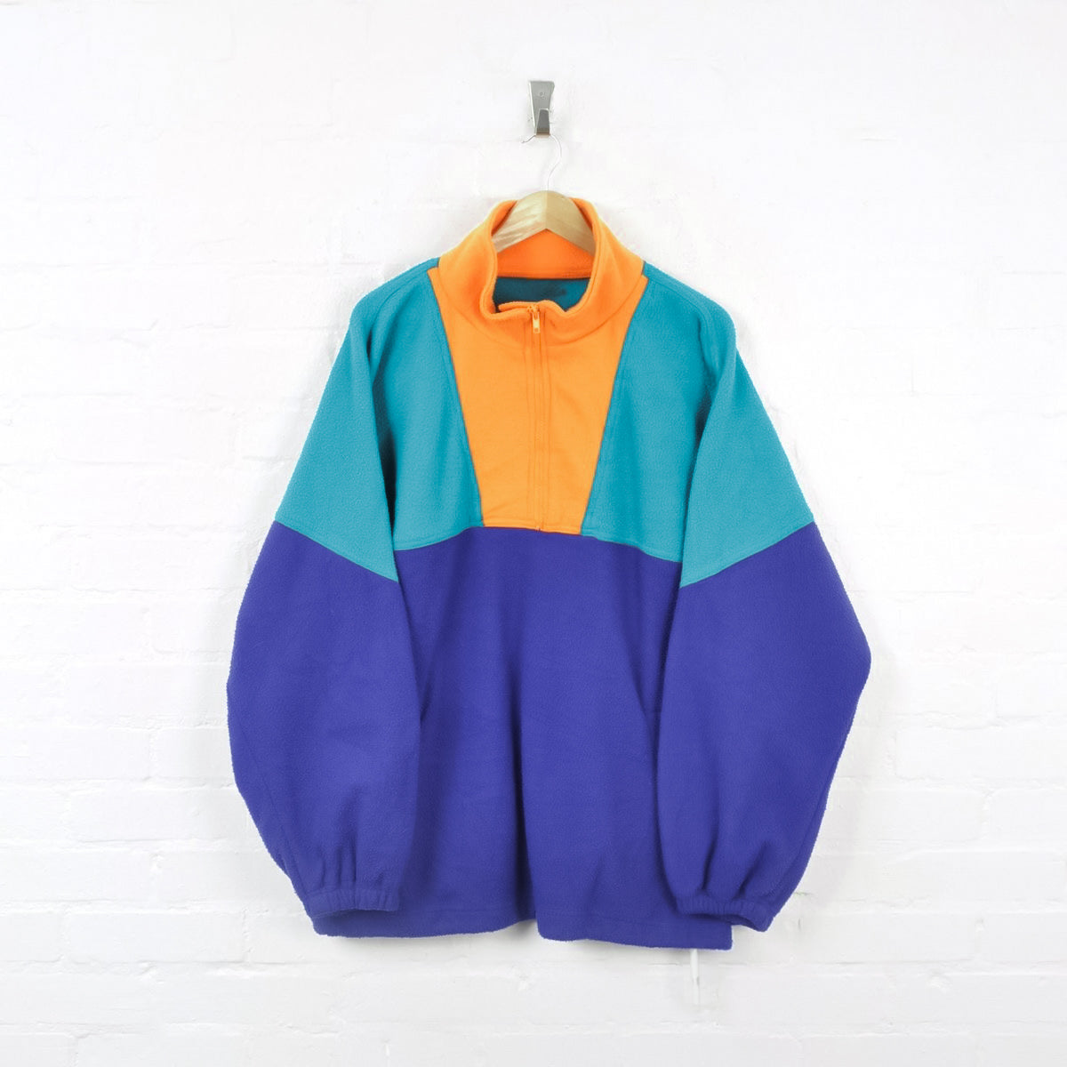 Vintage style renkli oversize polar sweatshirt - melongeneCo