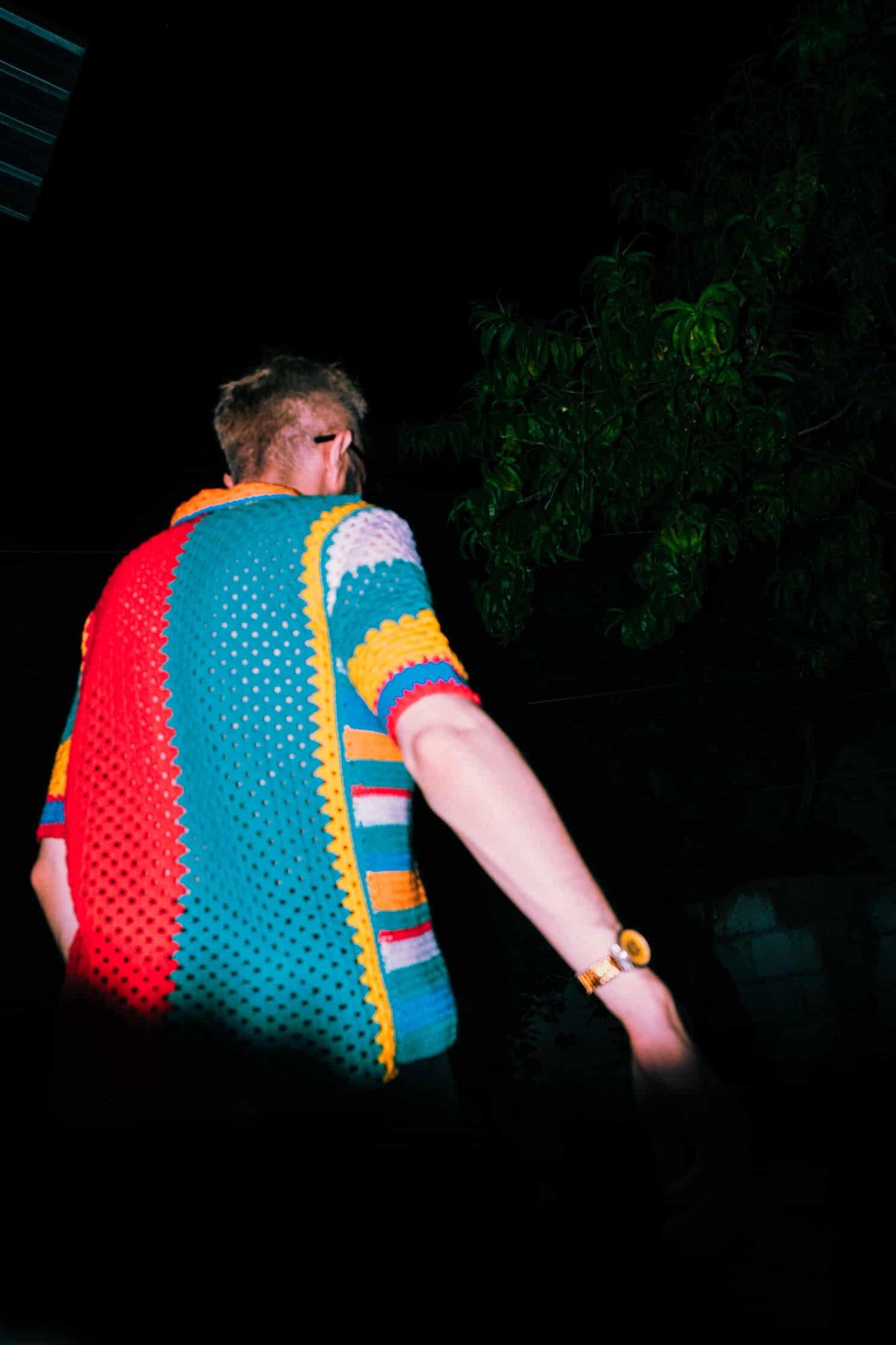 Örgü colorful but desenli gömlek - melongeneCo