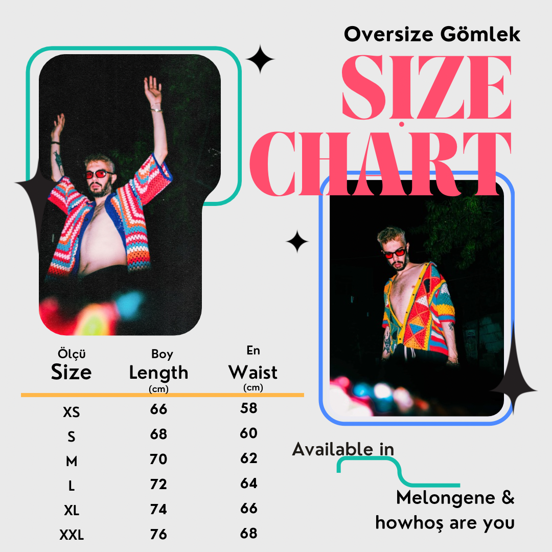 Örgü colorful but desenli gömlek - melongeneCo