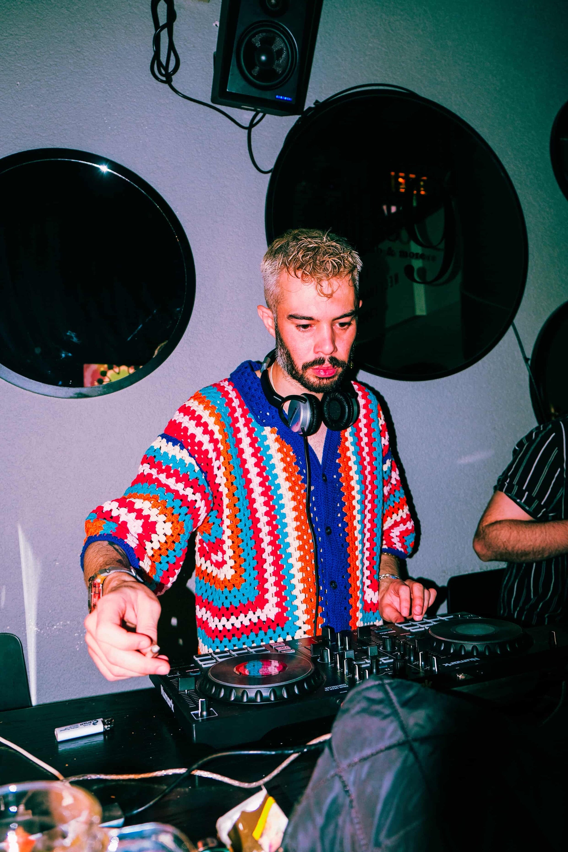 Örgü colorful gömlek - melongeneCo