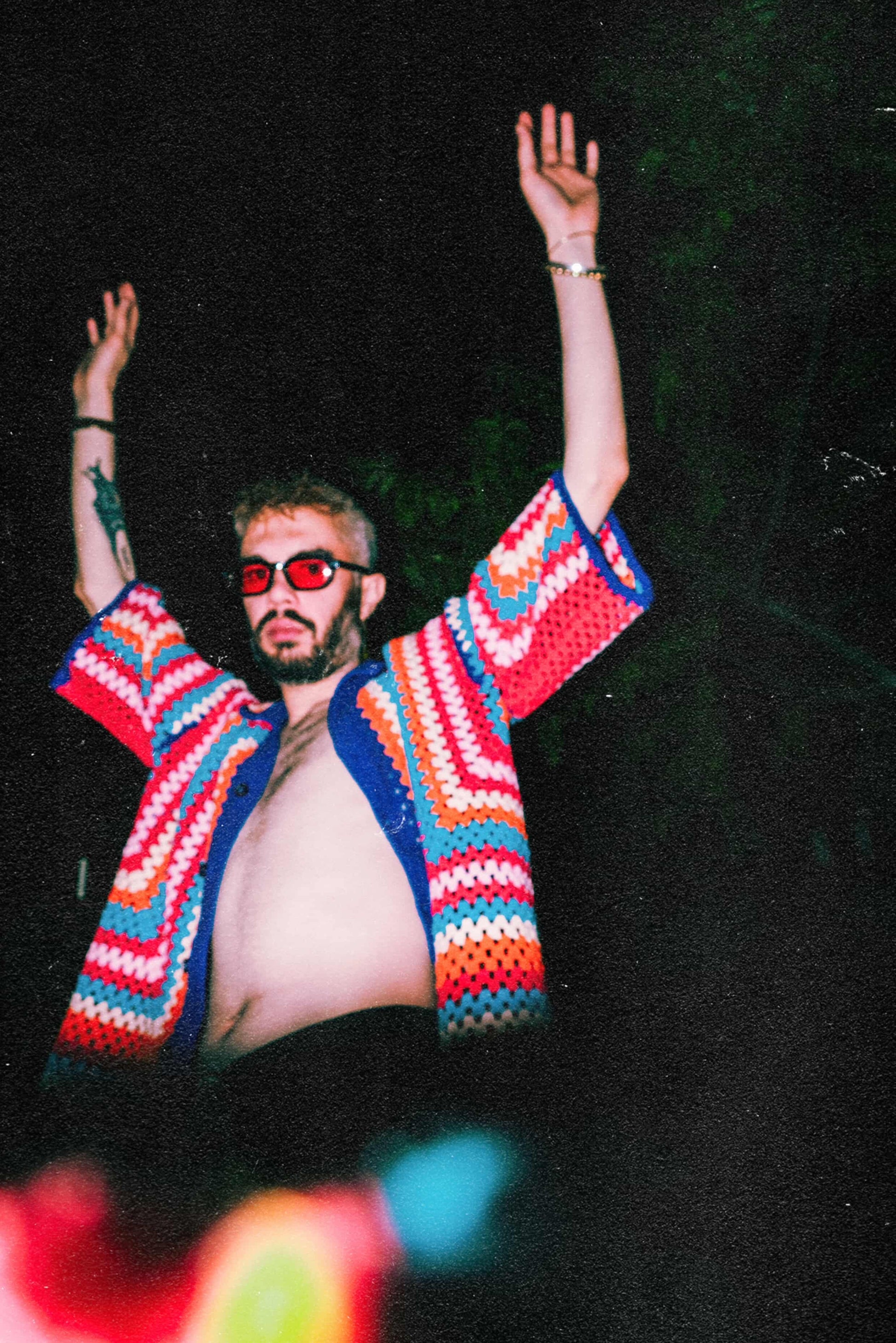 Örgü colorful gömlek - melongeneCo