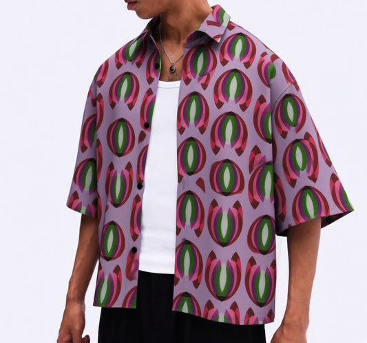 Çekirdekler dünyayı çiçeklendirecekler oversize midi boy gömlek