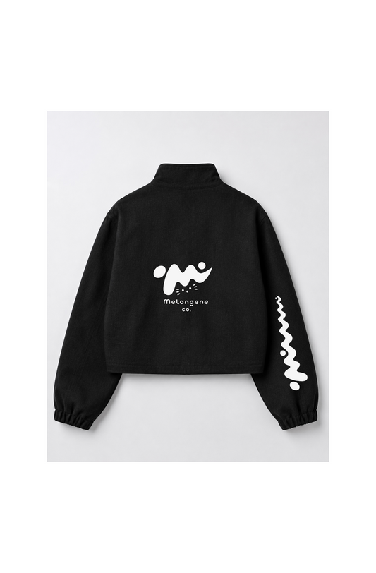 Uzun yaka siyah keten oversize midi ceket