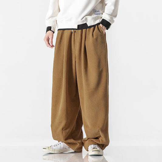 Soft Goldie kadife baggy pantolon - melongeneCo
