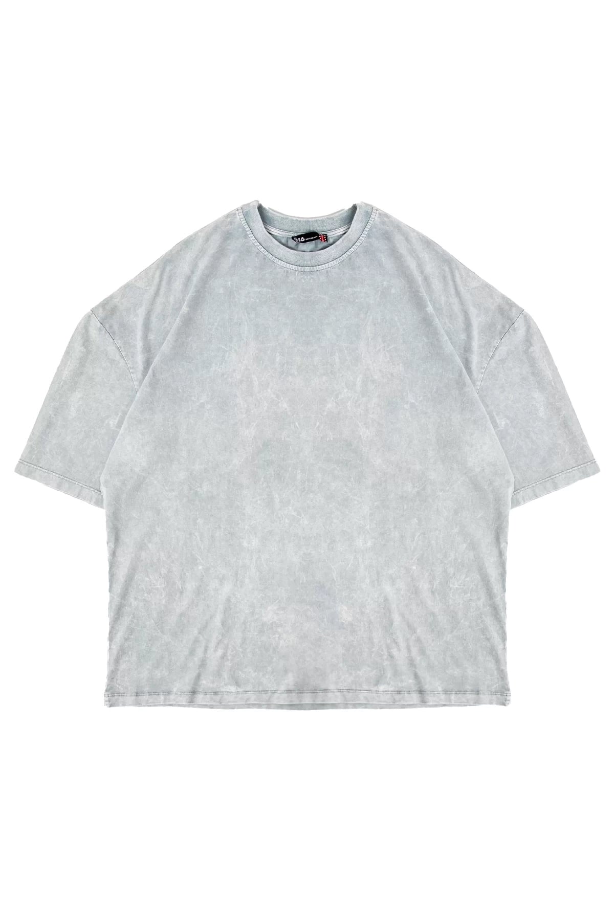 Acid wash beyaz oversize tişört - melongeneCo
