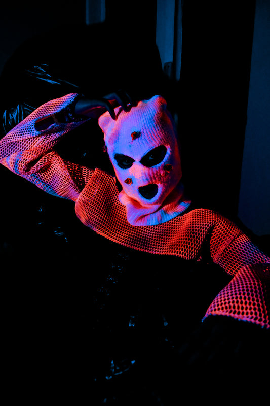 Neon bolero ve maske - melongeneCo