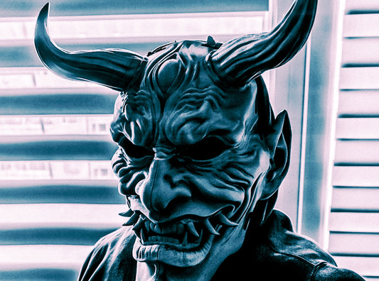 Oni mask for Halloween