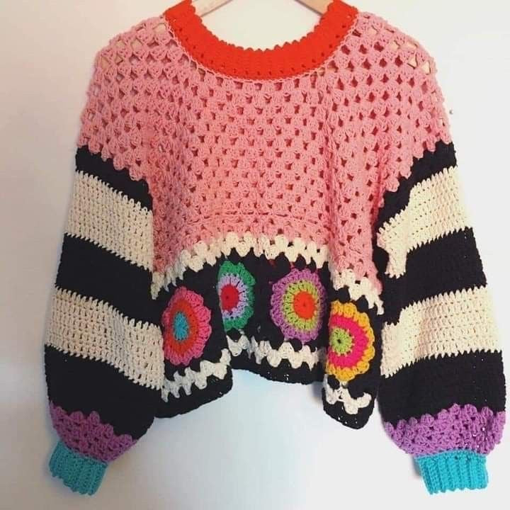 Örgü crochet kazak