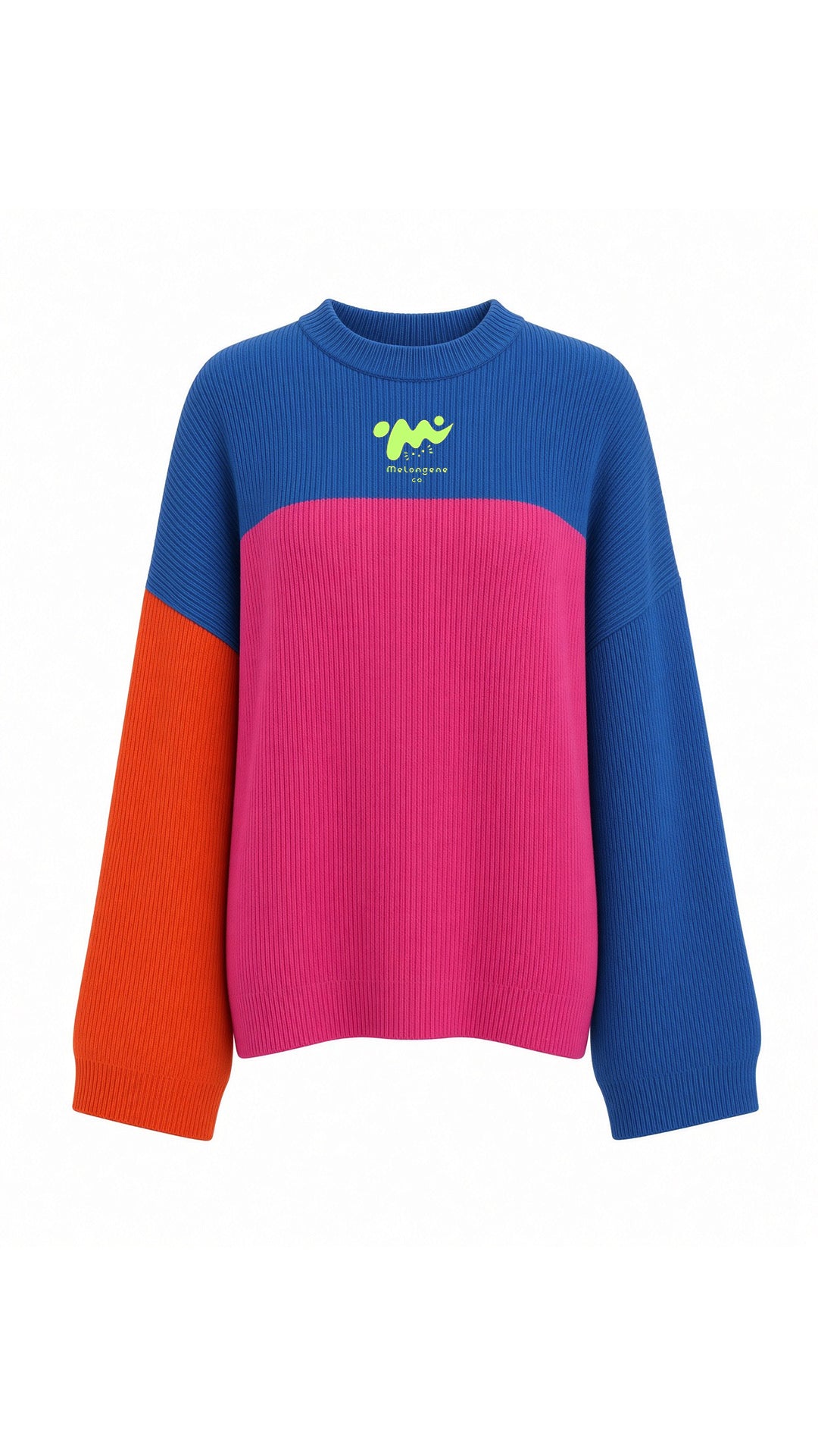 Fitilli ince oversize fuşya sweatshirt