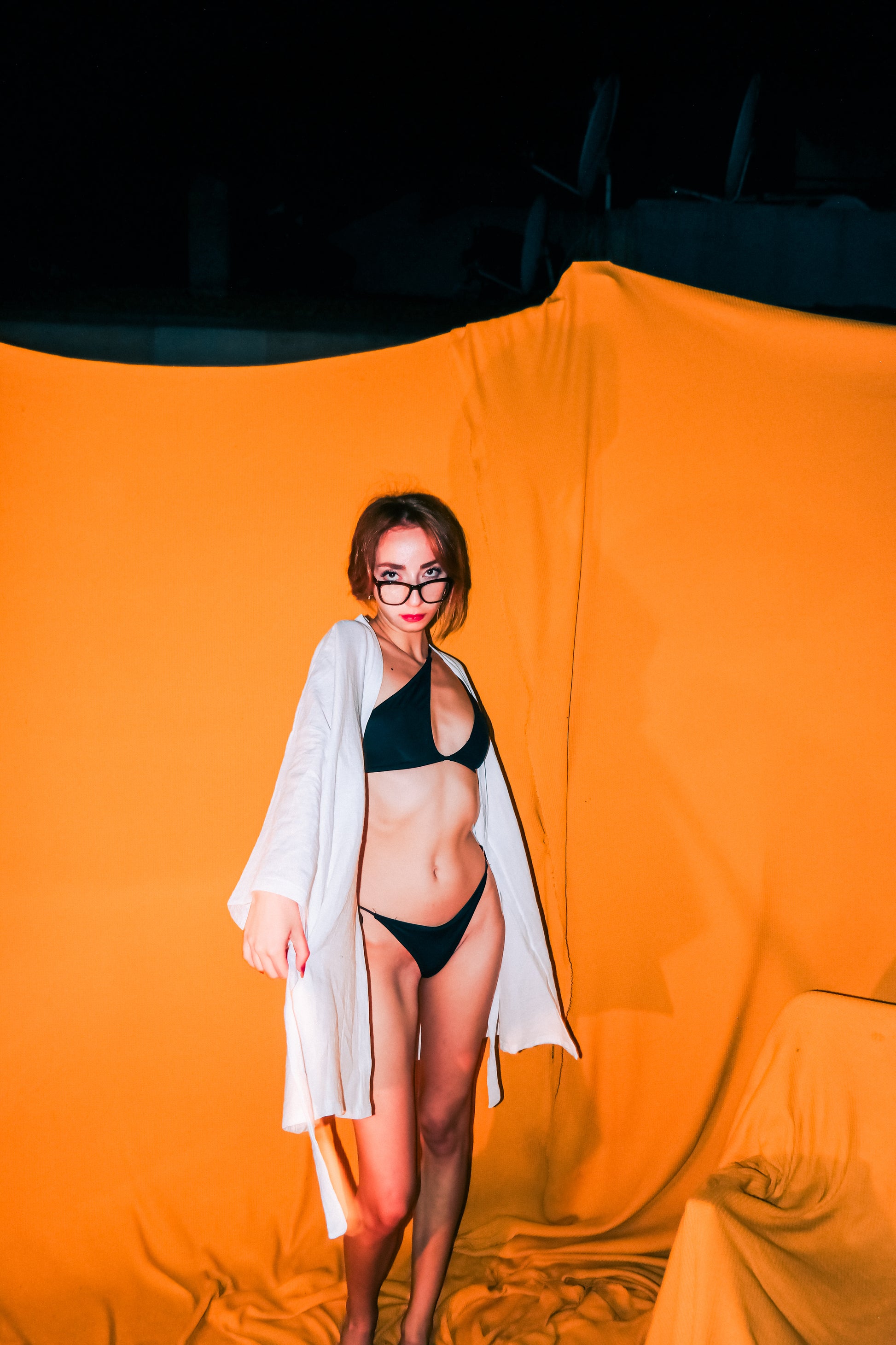 Beyaz müslin kimono - melongeneCo