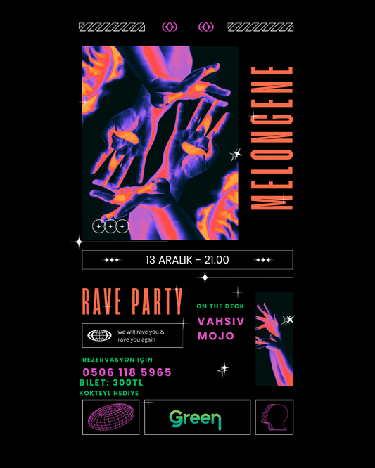 Melonjen rave party at green pub