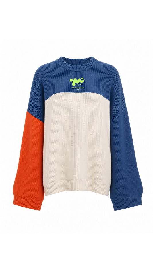Fitilli ince oversize sweatshirt