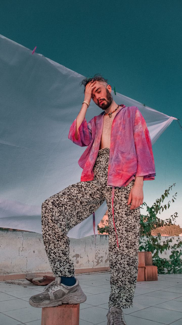 tie dye kimono / dancers - melongeneCo