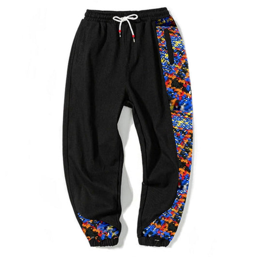 patchwork harem panttolon - melongeneCo