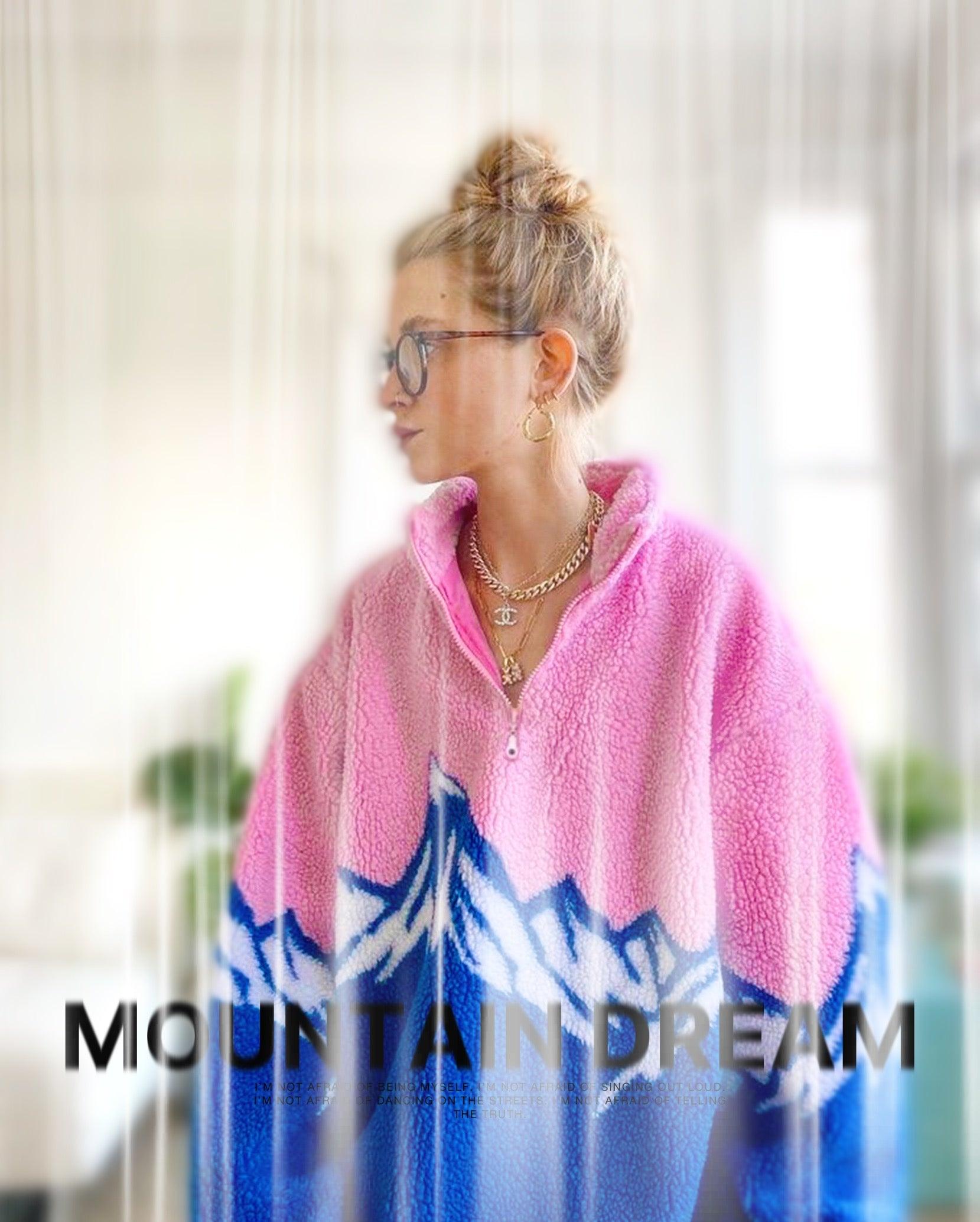 Mountaİn dream peluş sweatshirt - melongeneCo
