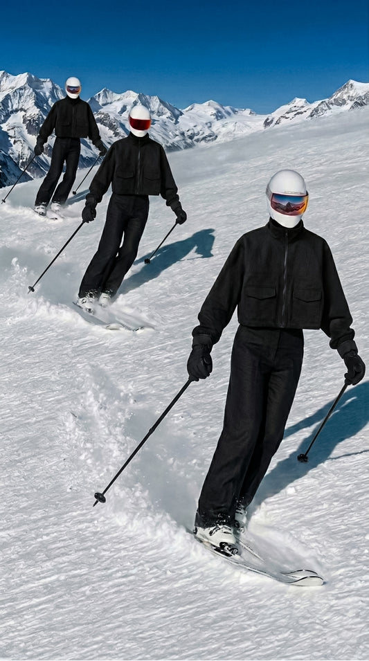 Uzun yaka siyah keten oversize midi ceket